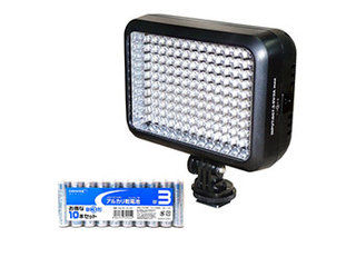 LPL LPL LEDライトVL-1400 + アルカリ乾電池 単3形10本パックセット L26873+HDLR6/1.5V10P