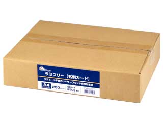 中川製作所 ラミフリー レーザープリンタ用耐水紙 名刺カード A4-10面 UPLF05-250