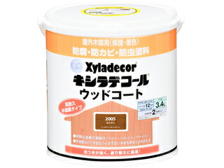 大阪ガスケミカル Xyladecor/キシラデコール 水性キシラデコール ウッドコート カスタニ 3.4L