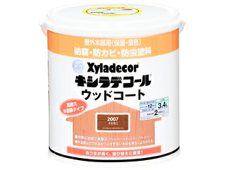 大阪ガスケミカル Xyladecor/キシラデコール 水性キシラデコール ウッドコート マホガニ 3.4L