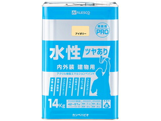 Kanpe Hapio カンペハピオ 水性ツヤあり建物用PRO アイボリー 14K