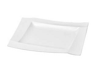 WAKAIZUMI 若泉漆器 ニューホワイト　渕付長角皿　40cm