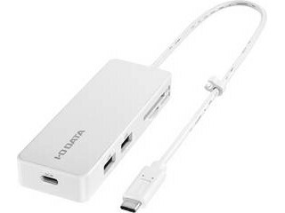 I・O DATA アイ・オー・データ 在庫限り USB PD対応 USB Type-Cハブ (USB2.0×2、Type-C×1、SDカードリーダー×1) US2C-HB2/PD
