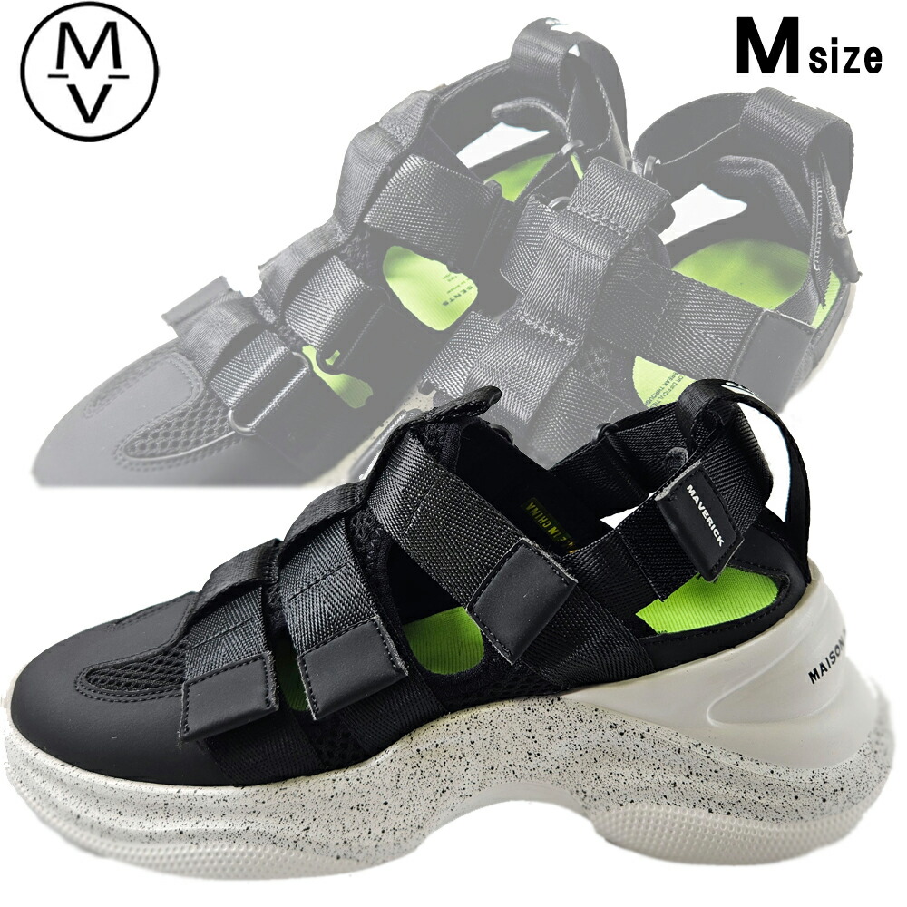 MAISON MAVERICK PRESENTS 【レディース】スニーカーサンダル 【ブラック】【M/23.5-24.0cm】 21MS1205 メゾンマヴェリック プレゼンツ｜エムスタ