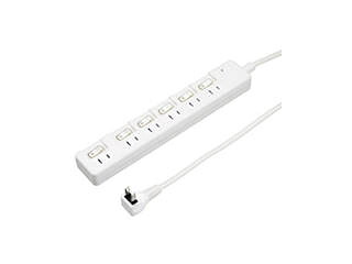YAZAWA 【5個仕掛ける】 YAZAWA 雷かばい立て付6個口節電水道栓0.3m白いことH8KS6603WHX5