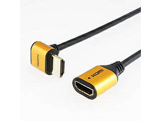 HORIC 【5個セット】ホーリック HDMI延長ケーブル L型90度 1m ゴールド HLFM10-587GDX5