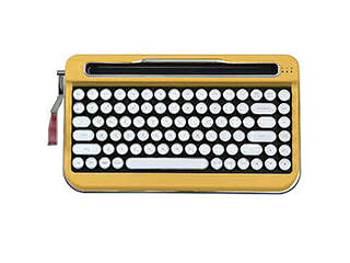 AJAX AJAX タイプライター風 レトロキーボードPENNA Mustard Yellow PNADYE