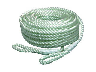 MATSUURA まつうら工業 電動ウインチ用ナイロンロープ(3打ち) 9mmΦ×50m 両端アイ加工 NR-3STRAND-9-50