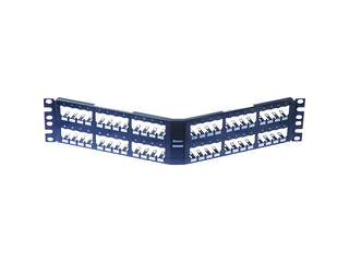 【組立・輸送等の都合で納期に3週間以上かかります】 Panduit パンドウイットコーポレーション 【代引不可】シールド対応モジュラーパッチパネル枠 アングルタイプ 48ポート CPA48BLY 22,621円