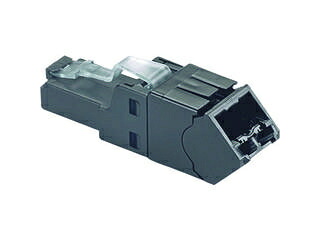 Panduit パンドウイットコーポレーション LANコネクタ CAT6A 簡単成端モジュラープラグアングルタイプ 10個入り FPUD6X88MTG-X
