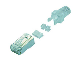 CORNING コーニング Cat6 RJ45モジュラープラグ (100個入) VOL-RJ45PLG-6SL
