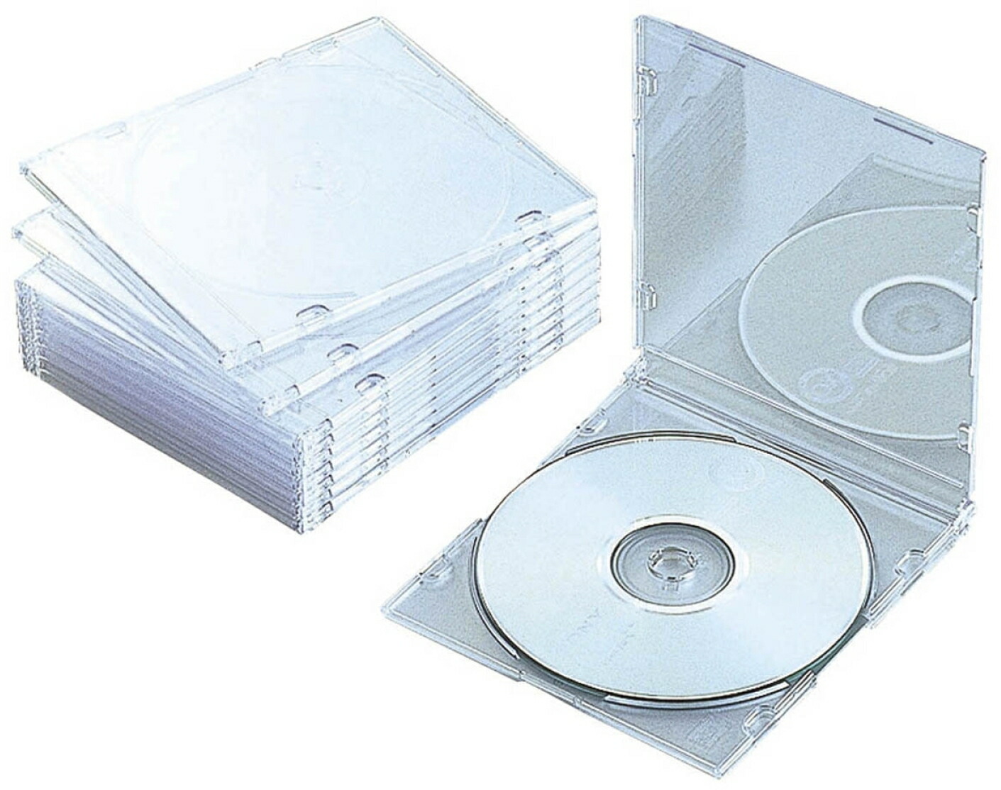 サンワサプライ CD DVD スリムケース 5mm 約240枚以上 + おまけ付 DVD-TU1-30BKN【スリムDVDトールケース（1枚収納・30枚セット