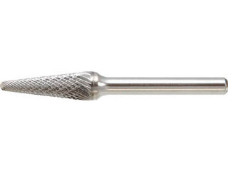 TRUSCO/トラスコ中山 超硬バー テーパー先丸型 Φ16X刃長30X軸6 ダブルカット TB7C160