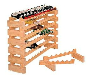 木製 ワインラックキット 12ボトル用 一段|エムスタ