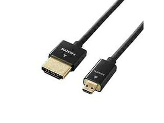 ELECOM エレコム 5個セット エレコム　イーサネット対応スーパースリムHDMIケーブル(A-D) DH-HD14SSU10BKX5