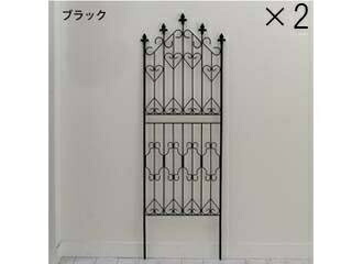 住まいスタイル アイアンフェンス150 ロータイプ 2枚組 DF009L-2P-BLK ブラック 同梱注文不可 カード払い限定 沖縄・北海道・離島お届け並びに時間指定不可
