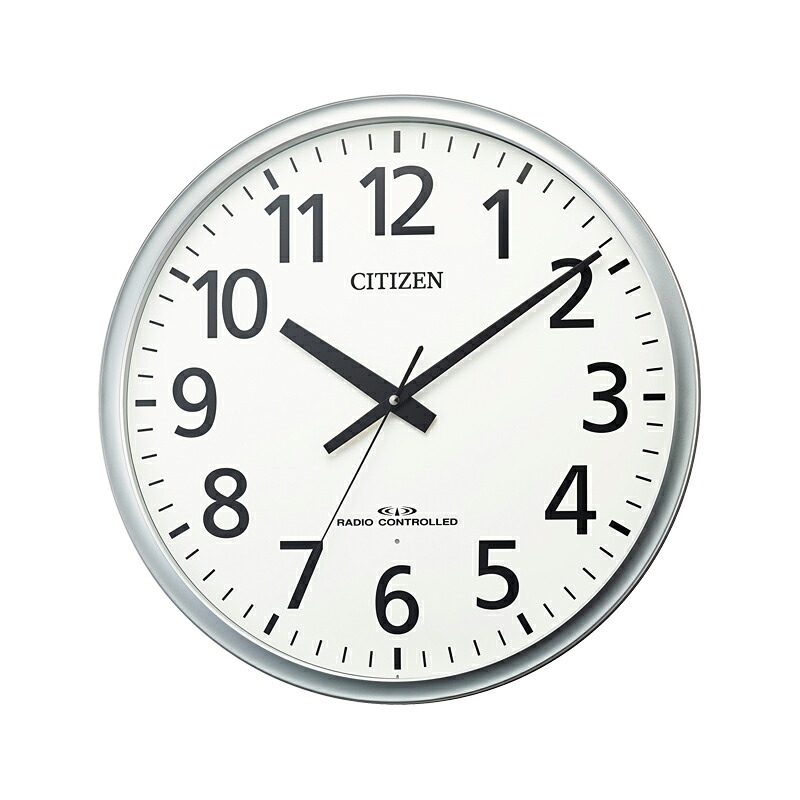 CITIZEN/シチズン 8MY547019 電波掛時計　飛散防止処理風防ガラス 直径500mm 連続秒針