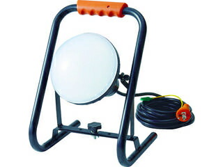 TRUSCO/トラスコ中山 LED投光器 DELKURO スタンドタイプ 50W 10m アース付 2芯3芯両用タイプ RTLE-510EP-S