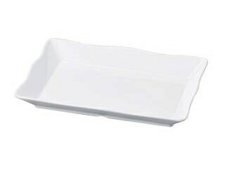 WAKAIZUMI 若泉漆器 ニューホワイト　波型羽反盛鉢　45cm