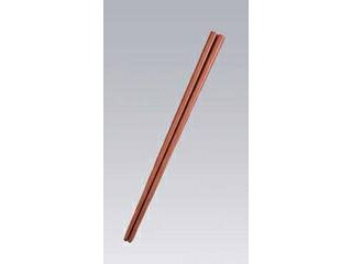 FUKUI 福井クラフト ＳＰＳカラー樹脂箸22.6cm　四角（100膳入）すべり止め付こげ茶