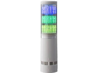 PATLITE パトライト LA6型積層情報表示灯Φ60 直付け・端子台・ブザーあり LA63DTNWBRYG