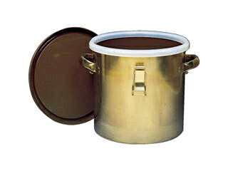 Flon フロンケミカル フッ素樹脂コーティング密閉タンク(金具付) 膜厚約50μ 7L NR0378-001