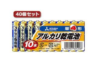 三菱 三菱 LR03N/10S(単4 10本) 40パックセット LR03N/10SX40｜エムスタ
