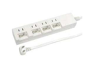 YAZAWA YAZAWA 【10個セット】個別スイッチ付節電タップ Y02442WHX10