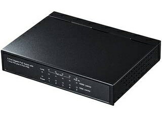 SANWA SUPPLY サンワサプライ ギガビットスイッチングハブ(5P、PoE受電給電両対応) LAN-GIH5PSEPD|エムスタ