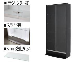 Juei Art/充英アート【メーカー直送代引不可】 コレクションラックワイド引き戸 ハイタイプ 奥行28.5cm CR-TH8329BK ブラック 【同梱不可】 【沖縄・九州・北海道・離島お届け不可/配送時間指定不可】|エムスタ