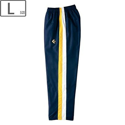 CONVERSE コンバース 【メンズ】ウォームアップパンツ 裾ボタン仕様【ネイビー×ホワイト】【Lサイズ】CB162506P-2911