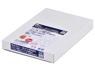 中川製作所 ラミフリー レーザープリンタ用耐水紙 スイングPOP A4-6面 UPLF06-100