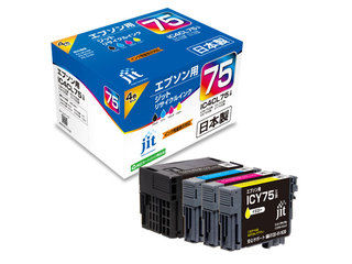 JIT/ジット エプソン EPSON IC4CL75 4色セット対応 ジットリサイクルインク JIT-AE754P 【jitepson】