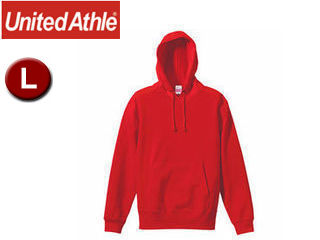 United Athle/ユナイテッドアスレ 10.0オンス スウェットプルオーバーパーカ（パイル） 【L】 （レッド）