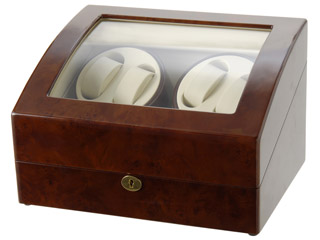 Royal Hausen/ロイヤルハウゼン GC03D31 時計収納付ワインダー 【4本巻】【5本収納】【ワインディングマシーン 】【コレクションケース】 【RPS160221】｜エムスタ