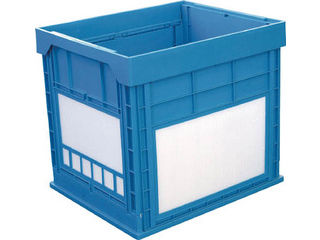 KUNIMORI/国盛化学 プラスチック折畳みコンテナ パタコン N-134 ブルー 50680-N134-B