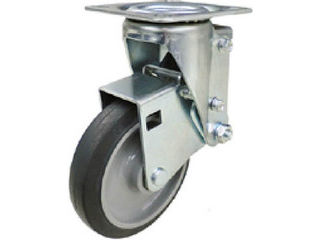 YUEI CASTER ユーエイ クッションキャスター 125径 自在車 ゴム車輪 SHSKY-S125NRB-30