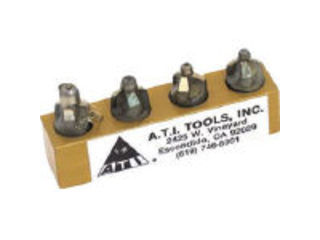 ATI TOOLS/エーティーアイツールズ カウンターシンクインテグラルパイロット3フルートセット ATI420D-4PC|エムスタ