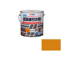 ASAHIPEN/アサヒペン 水性道路線引き用塗料 4kg 黄色｜エムスタ