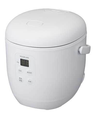 KOIZUMI 小泉成器 KSC-1514/W(ホワイト)　ライスクッカーミニ【0.5～1.5合炊き】