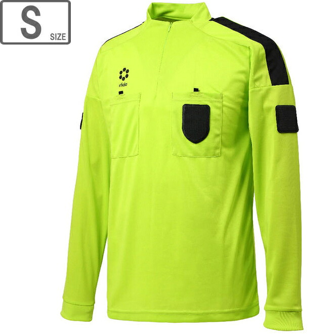 sfida スフィーダ 【ユニセックス】レフェリーシャツ L/S 長袖【Sサイズ】【ACID LIME】SA22835