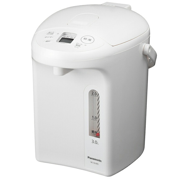 Panasonic パナソニック NC-BJ305(W) マイコン沸騰ジャーポット 3.0L 「2段階給湯」&「カフェ給湯」 用途に合わせて便利に湯沸かし「お好み温調」|エムスタ