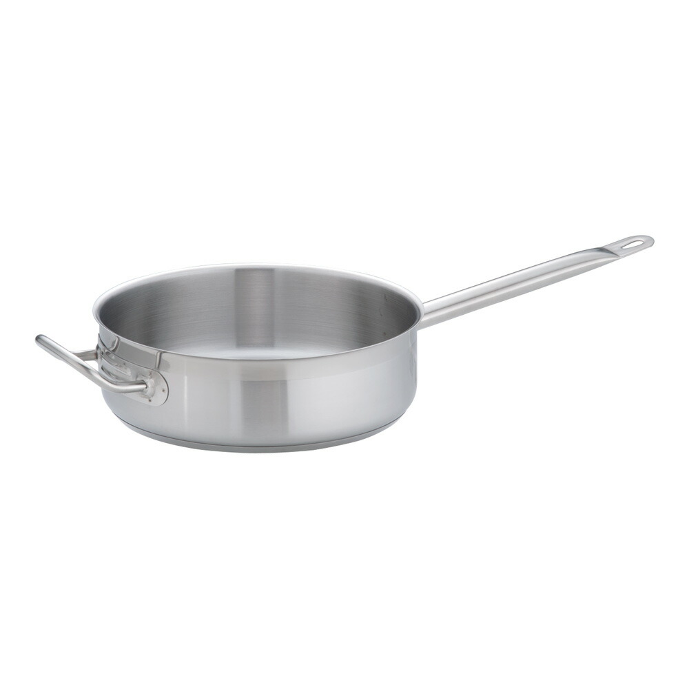 Total Kitchen Goods AKT-90 電磁調理器対応業務用鍋 PRO (プロ) 片手浅型鍋 (蓋無) 内径26cm (向かい手付き)