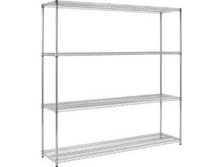 TRUSCO/トラスコ中山 【代引不可】ステンレス製メッシュラック H1838XW905XD305 4段 TSM-6334