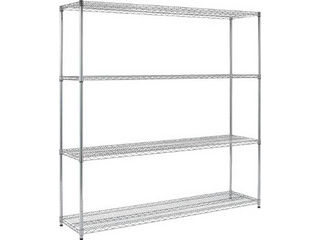 TRUSCO/トラスコ中山 【代引不可】ステンレス製メッシュラック H1838XW1205XD305 4段 TSM-6434