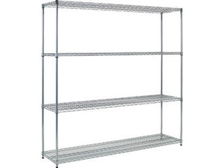 TRUSCO/トラスコ中山 【代引不可】スチール製メッシュラック W1824XD457XH1838 4段 TME-6644 34,463円