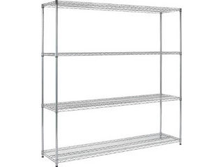 TRUSCO/トラスコ中山 【代引不可】ステンレス製メッシュラック H1838XW1207XD457 4段 TSM-6444|エムスタ