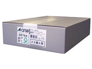 A・one エーワン PPC（真似る）下げ札 A4判 20面A型 宛名・書きあらわす用 500居敷き(10,000片) 28764