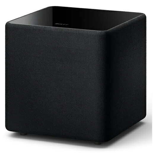 KEF JAPAN Kube 8 MIE(黒いこと) サブウーファー Subwoofer 【当店のKEF生産品は国内置き目代わりになる店品です】 8in 向こう正面たき火輪っか型 アクティブサブウーファー