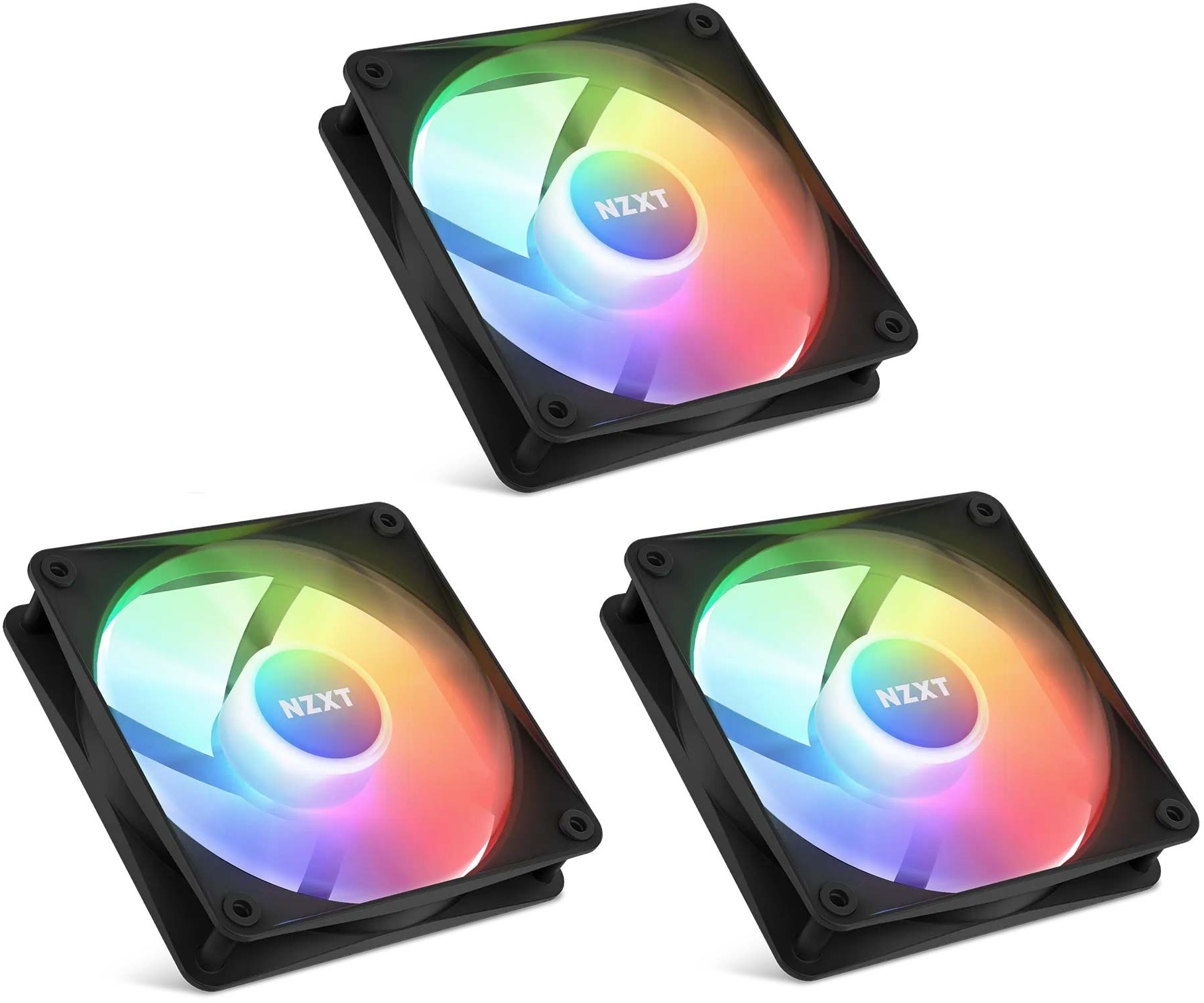 NZXT ケースファン F120 RGB Core Triple Pack 120mm x3パック・ブラック RF-C12TF-B1